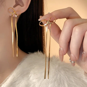 Herringbone Bow Earrings - Fitlab