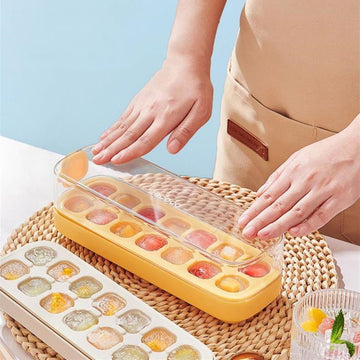 Press-Type Silicone Ice Cube Tray - Fitlab