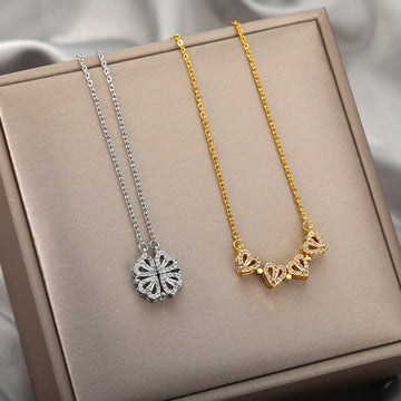 Magnetic Folding Heart Necklace - Fitlab