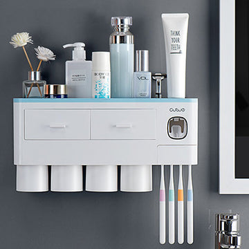 Porte-brosse à dents avec presse-agrumes