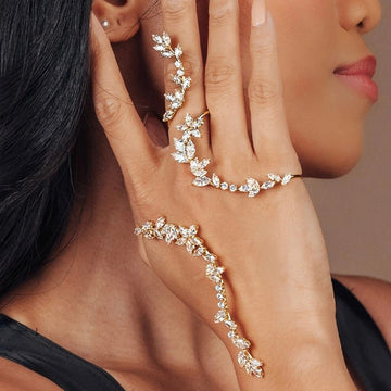 Leaf Zircon Hand Ornament - Fitlab