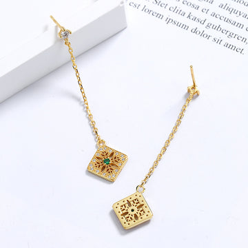 Emerald Diamond Earrings - Fitlab