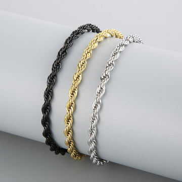 Stainless Steel Twisted Chain Bracelet - Fitlab