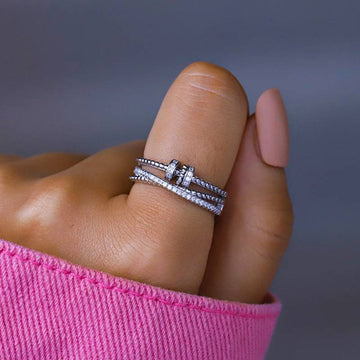 Sterling Silver Anxiety Spin Ring - Fitlab