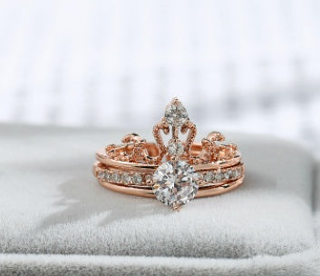 White Gold Crown Ring