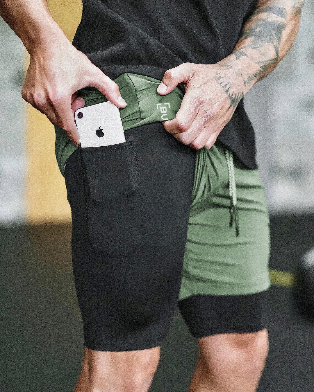 Compression Shorts With Pocket - Fitlab