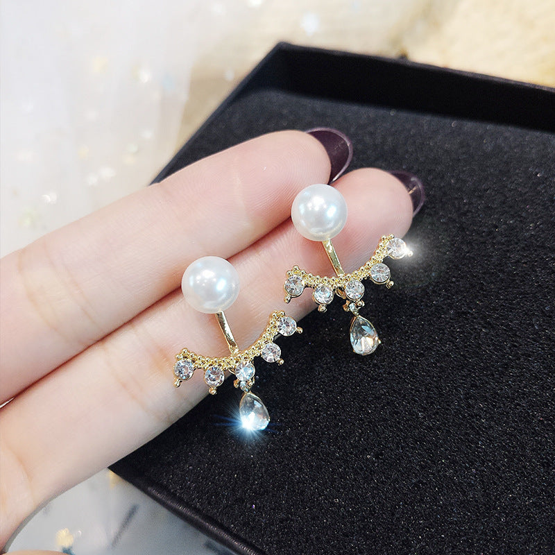 Crystal Pearl Earrings