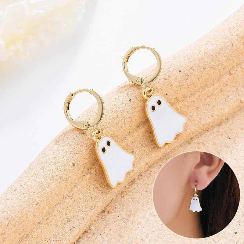 Ghost Huggie Hoop Earrings - Fitlab