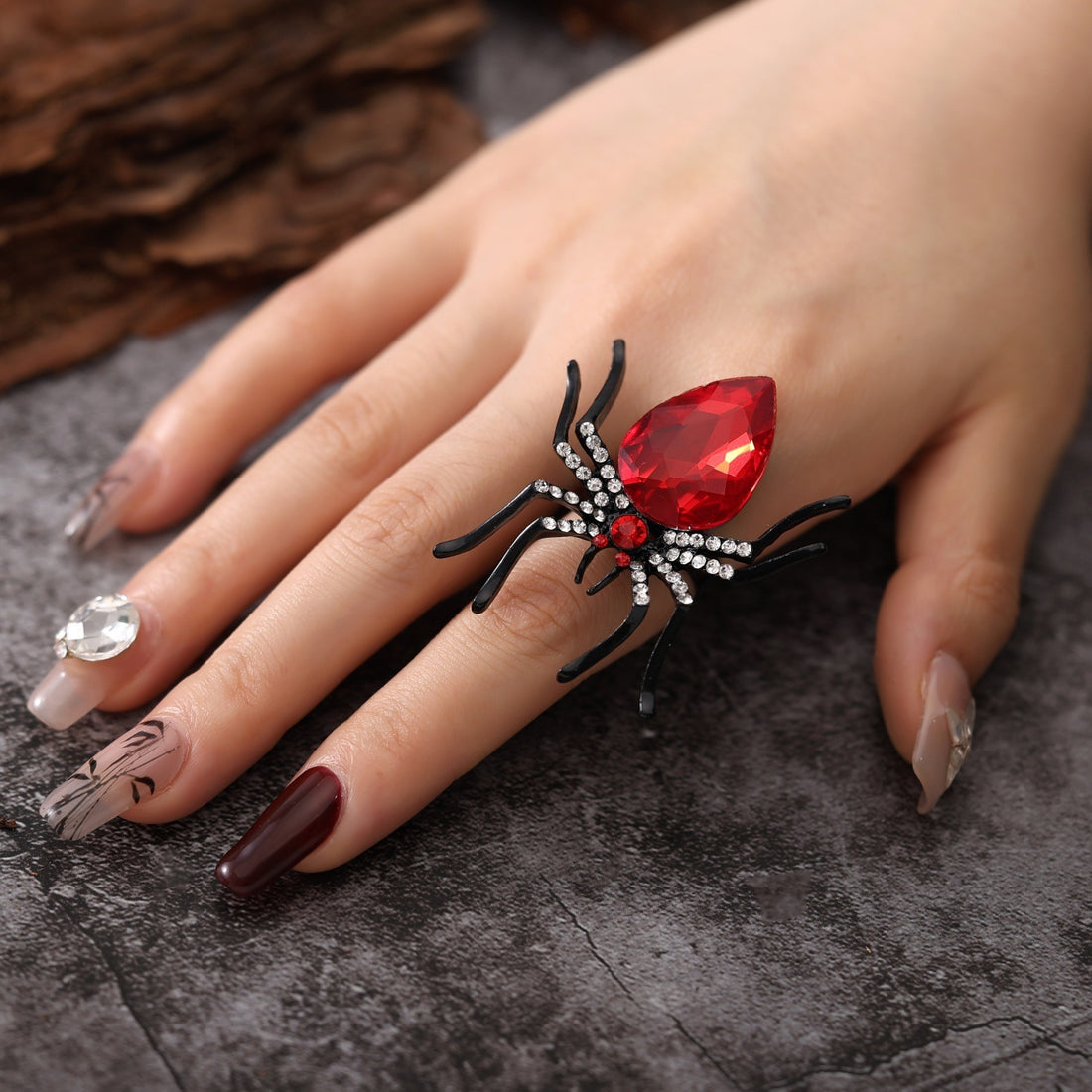Halloween Spider Stone Ring - Fitlab