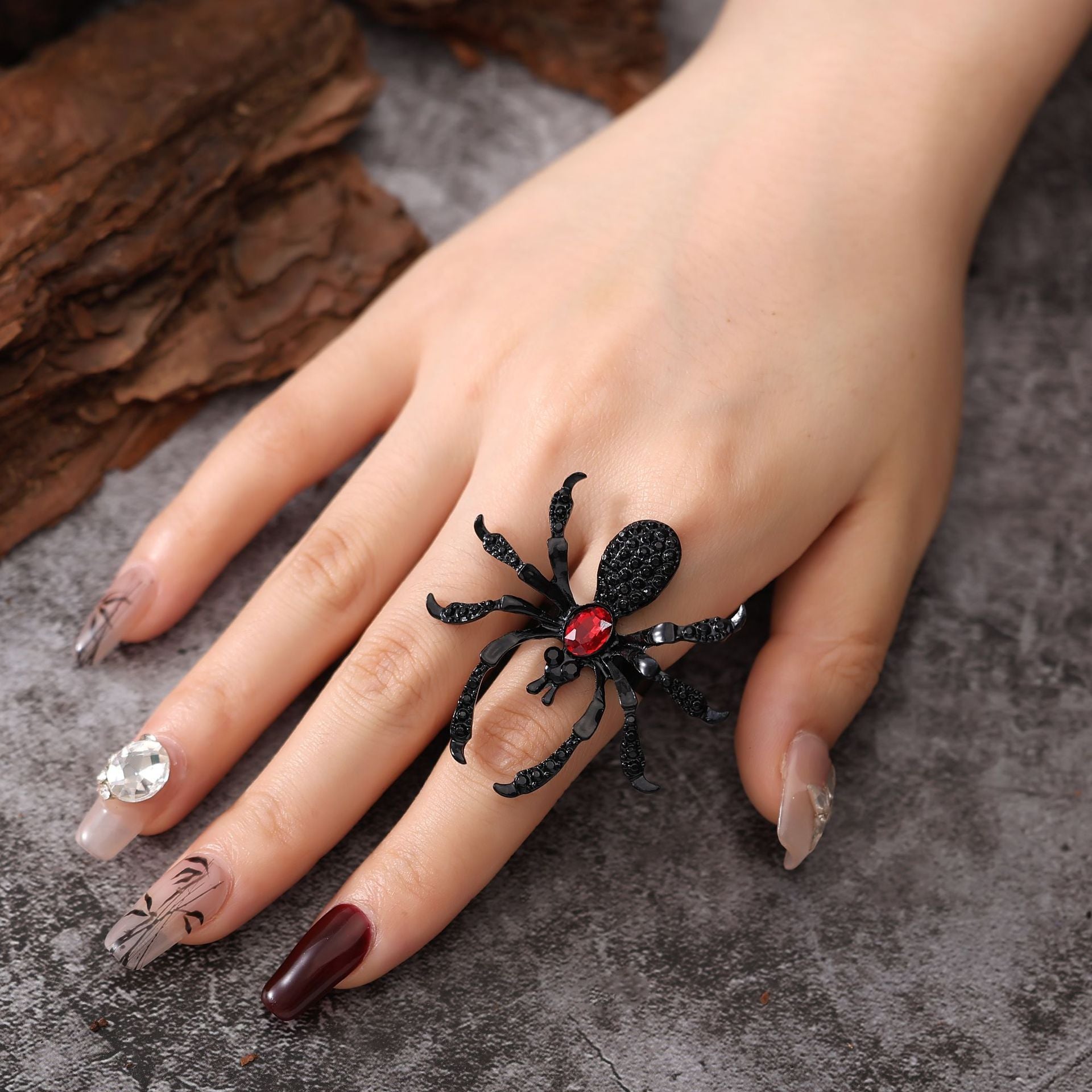 Halloween Spider Stone Ring - Fitlab