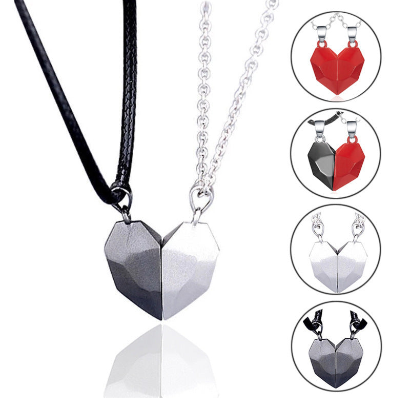 Magnet Broken Heart Necklace