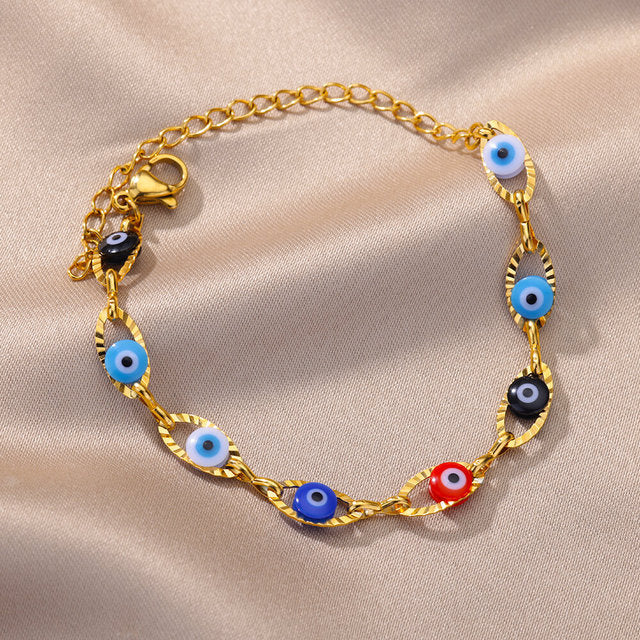 Enamelled Lucky Beaded Bracelet