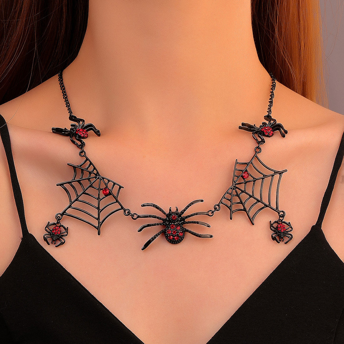 Halloween Spider Web Necklace - Fitlab