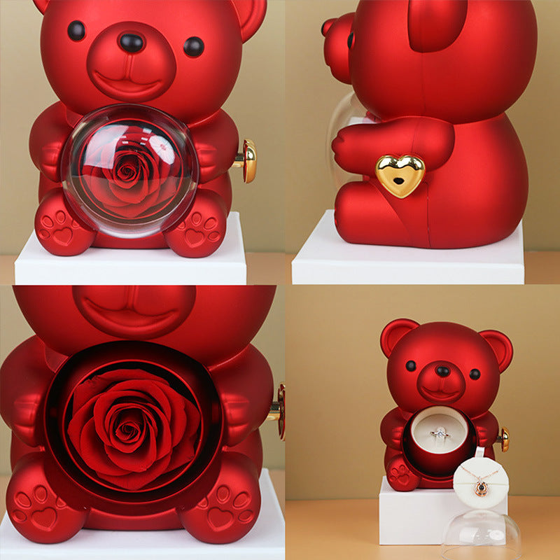 Rotating Bear Jewelry Box