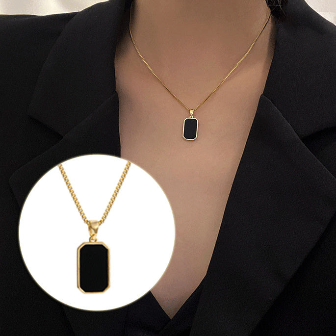 Rectangular Pendant Necklace