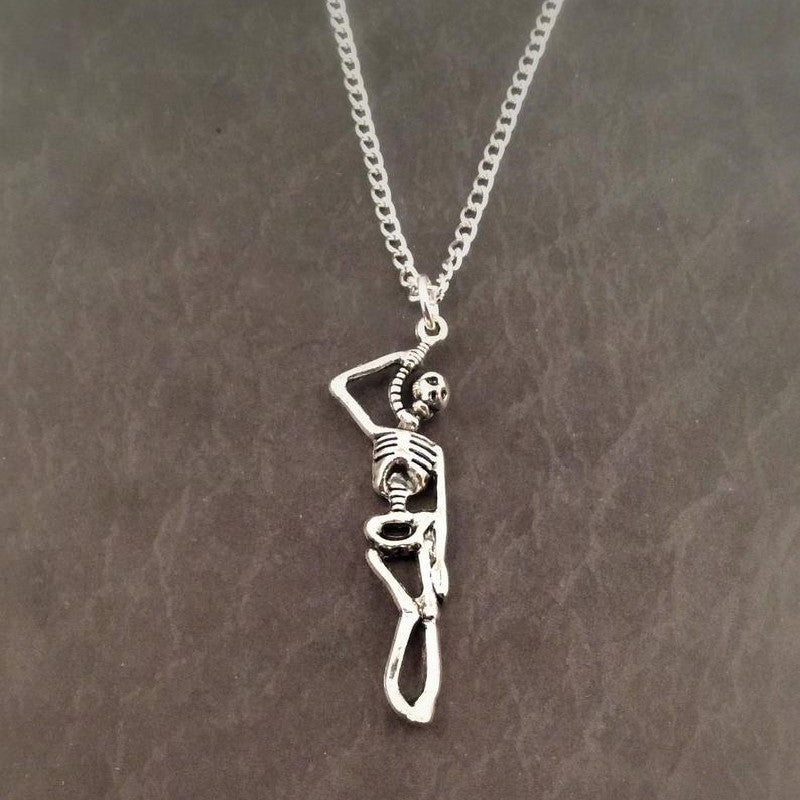 Hanging Skeleton Pendant Necklace - Fitlab