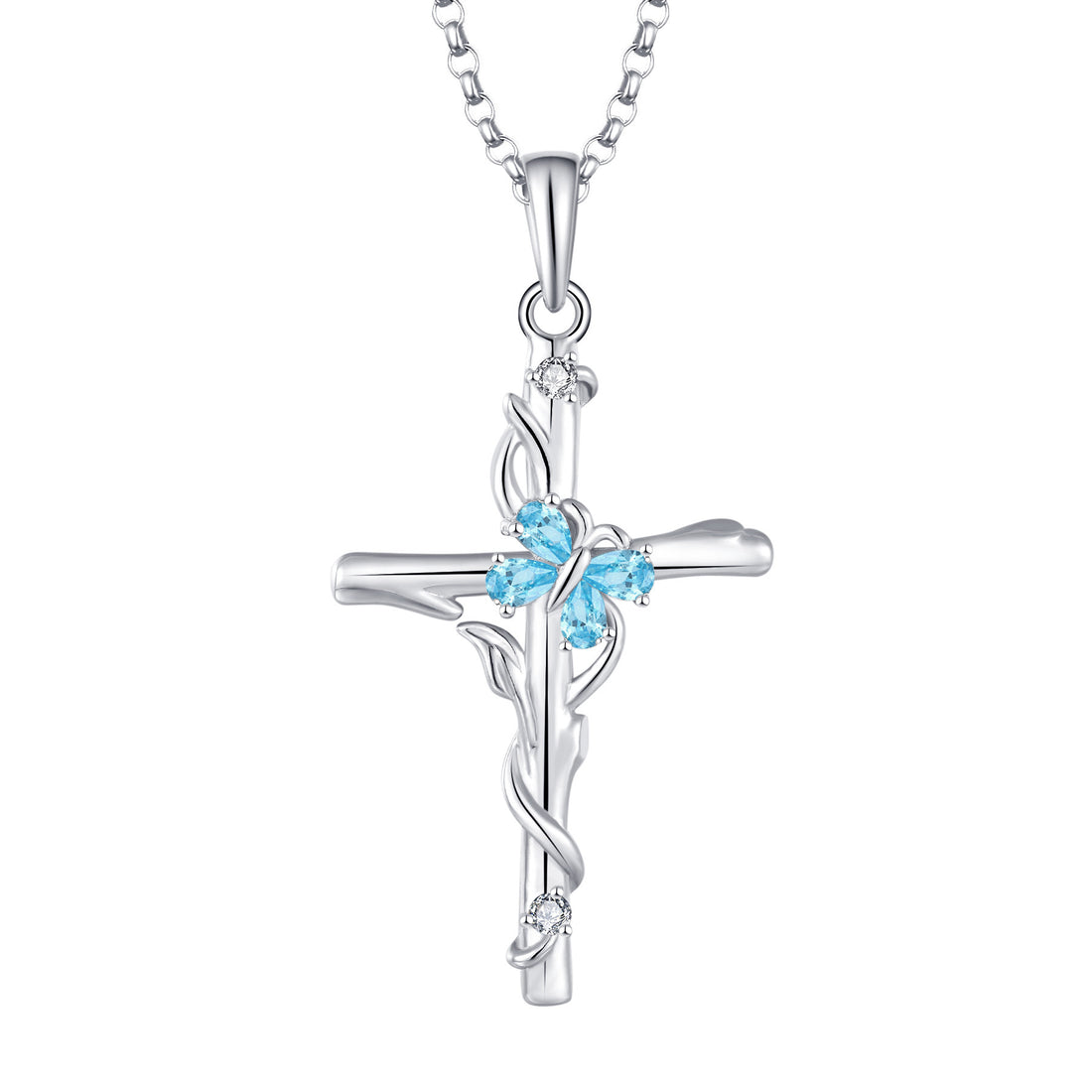 Sterling Silver Cross Pendant Necklace