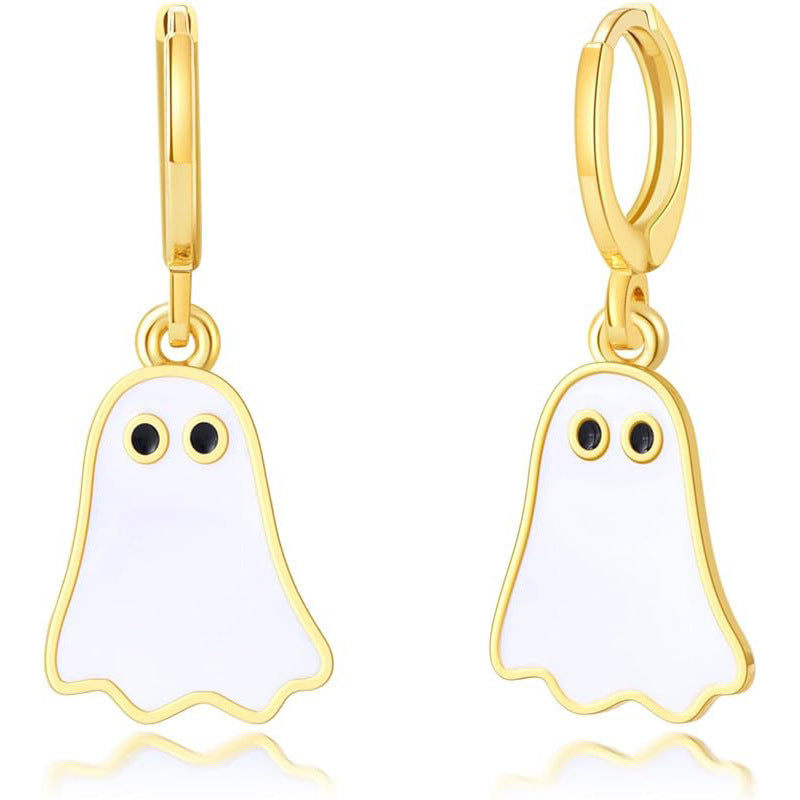 Ghost Huggie Hoop Earrings - Fitlab