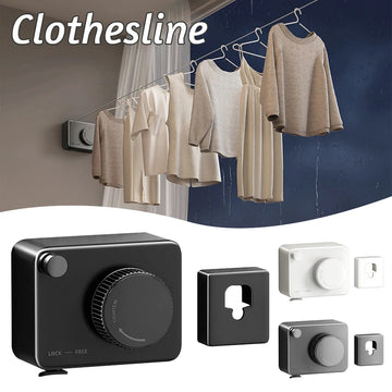 Telescopic Invisible Wall Clothesline