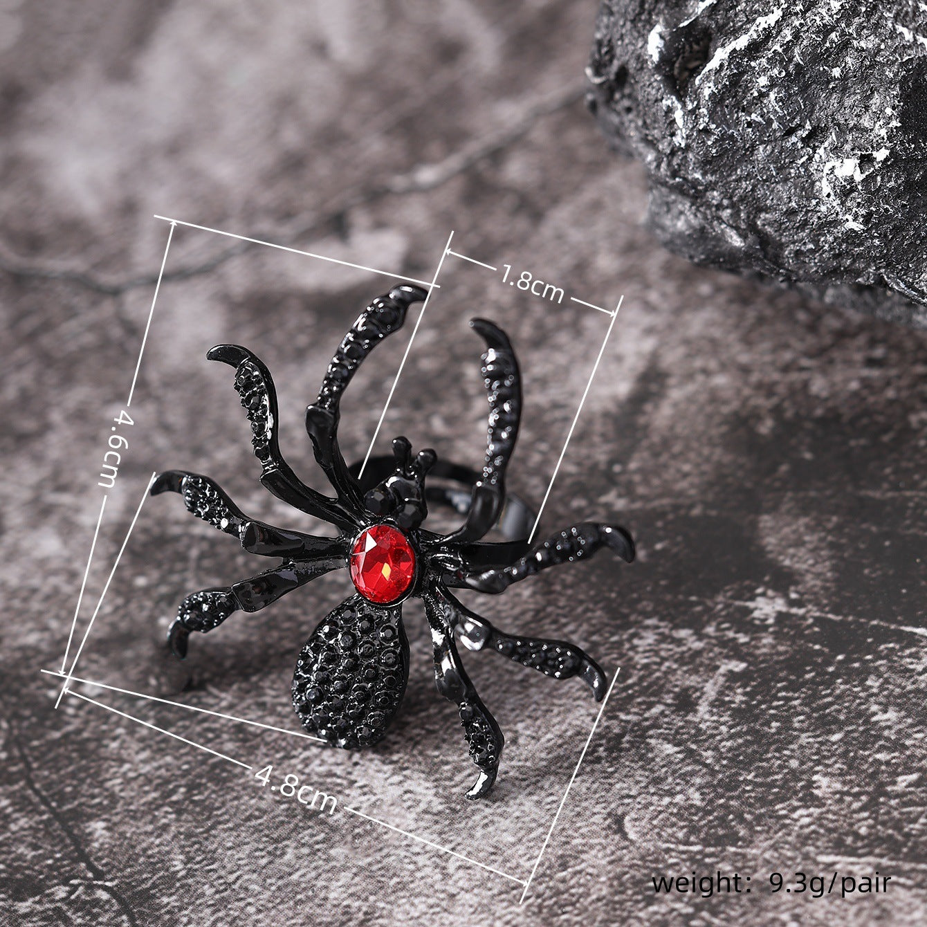 Halloween Spider Stone Ring - Fitlab
