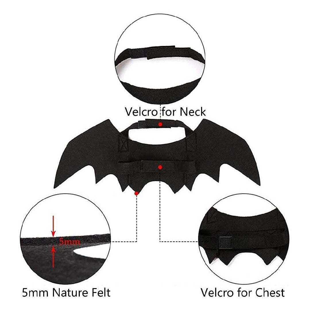 Pet Halloween Bat Wings